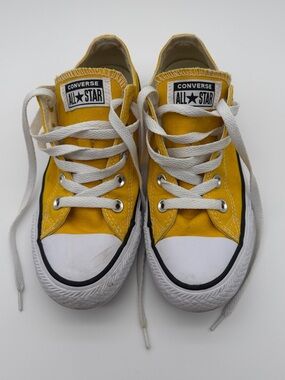 Converse All Star Low Top Sneakers in Yellow and White
